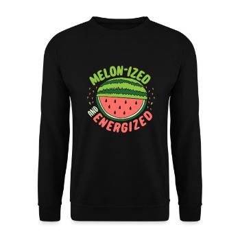 Melon Poison - Sweat-shirt Unisexe - noir - Devant - Alina (178cm) & Michal (187cm)