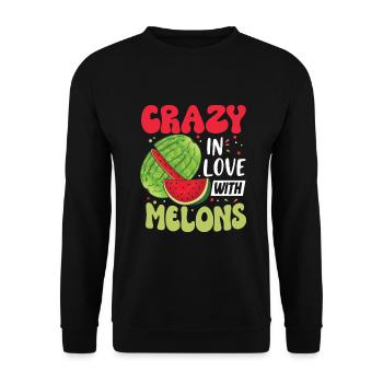 Melon Poison - Sweat-shirt Unisexe - noir - Devant - Alina (178cm) & Michal (187cm)