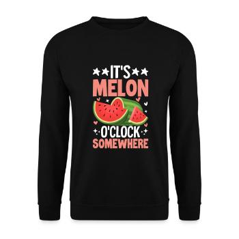 Melon Poison - Sweat-shirt Unisexe - noir - Devant - Alina (178cm) & Michal (187cm)