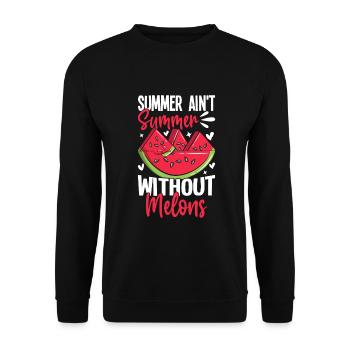 Melon Poison - Sweat-shirt Unisexe - noir - Devant - Alina (178cm) & Michal (187cm)