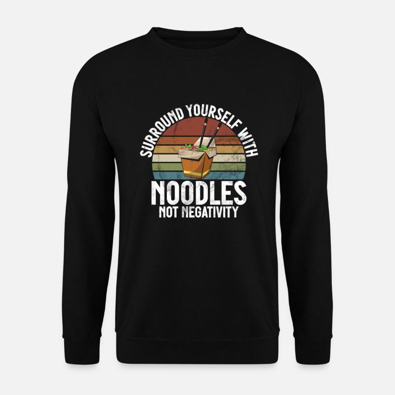 Noodle Lover Gifts - Unisex Pullover - Schwarz
