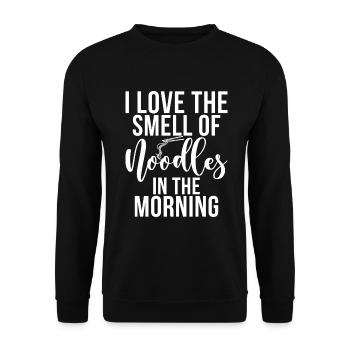 Noodle Lover Gifts - Unisex Pullover - Schwarz - Vorne - Alina (178cm) & Michal (187cm)