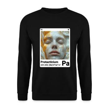 Protactinum - Pa - Élément chimique 091 - Sweat-shirt Unisexe - noir - Devant - Alina (178cm) & Michal (187cm)