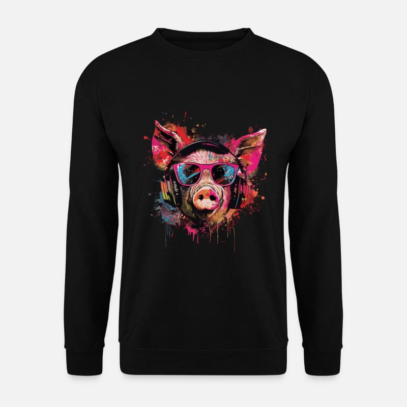 Pig - Unisex Sweatshirt - black