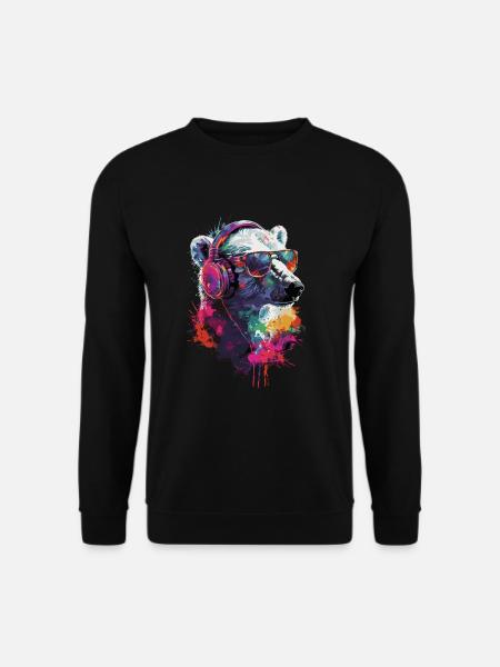 Polar Bear - Unisex Sweatshirt - black