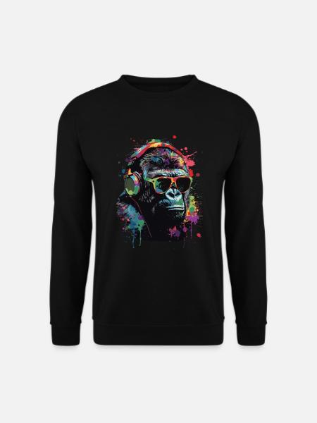 Gorille - Sweat-shirt Unisexe - noir