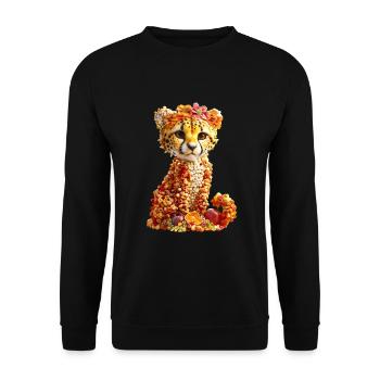 Gepard Müsli - Unisex Pullover - Schwarz - Vorne - Alina (178cm) & Michal (187cm)
