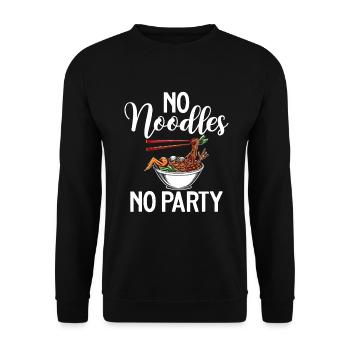 Cadeaux pour les amateurs de nouilles - Sweat-shirt Unisexe - noir - Devant - Alina (178cm) & Michal (187cm)