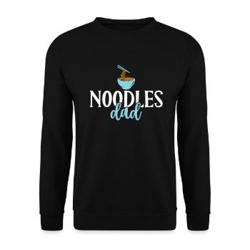 Noodle Lover Gifts - Unisex Sweatshirt - black - Front - Alina (178cm) & Michal (187cm)