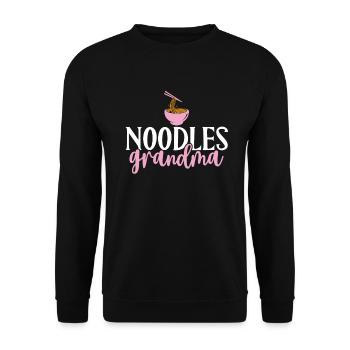 Cadeaux pour les amateurs de nouilles - Sweat-shirt Unisexe - noir - Devant - Alina (178cm) & Michal (187cm)