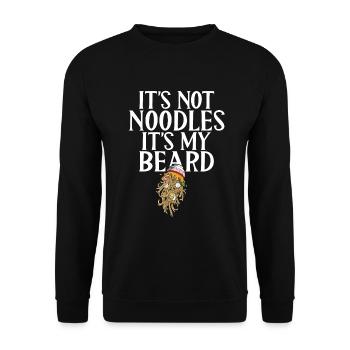 Noodle Lover Gifts - Unisex Pullover - Schwarz - Vorne - Alina (178cm) & Michal (187cm)