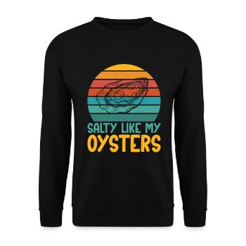 Oyster Gifts - Unisex Pullover - Schwarz - Vorne - Alina (178cm) & Michal (187cm)
