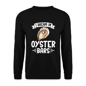 Oyster Gifts - Unisex Pullover - Schwarz - Vorne - Alina (178cm) & Michal (187cm)