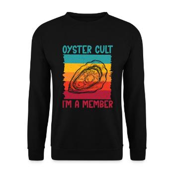 Oyster Gifts - Unisex Pullover - Schwarz - Vorne - Alina (178cm) & Michal (187cm)
