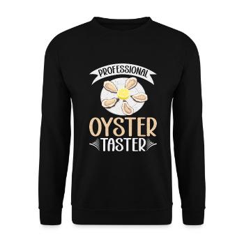 Oyster Gifts - Unisex Pullover - Schwarz - Vorne - Alina (178cm) & Michal (187cm)