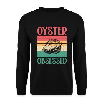 Oyster Gifts - Unisex Pullover - Schwarz - Vorne - Alina (178cm) & Michal (187cm)