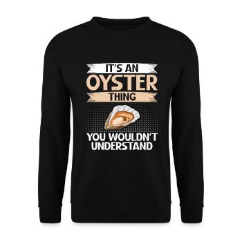 Oyster Gifts - Unisex Pullover - Schwarz - Vorne - Alina (178cm) & Michal (187cm)