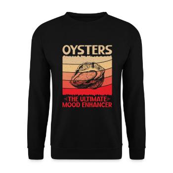 Oyster Gifts - Unisex Pullover - Schwarz - Vorne - Alina (178cm) & Michal (187cm)