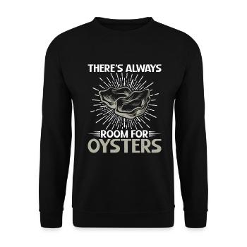 Oyster Gifts - Unisex Pullover - Schwarz - Vorne - Alina (178cm) & Michal (187cm)