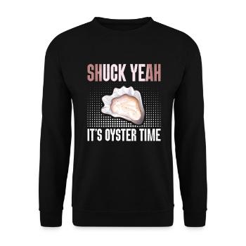 Oyster Gifts - Unisex Pullover - Schwarz - Vorne - Alina (178cm) & Michal (187cm)