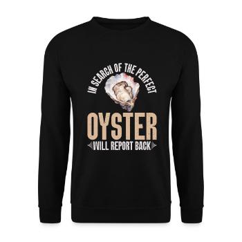 Oyster Gifts - Unisex Pullover - Schwarz - Vorne - Alina (178cm) & Michal (187cm)