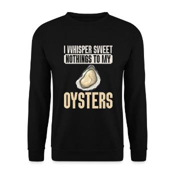 Oyster Gifts - Unisex Pullover - Schwarz - Vorne - Alina (178cm) & Michal (187cm)