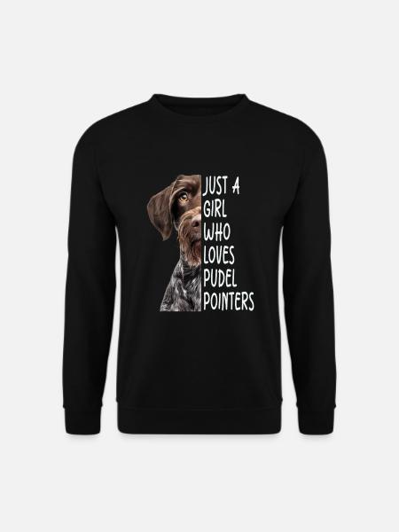 Pudelpointer Girl Geschenk - Unisex Pullover - Schwarz