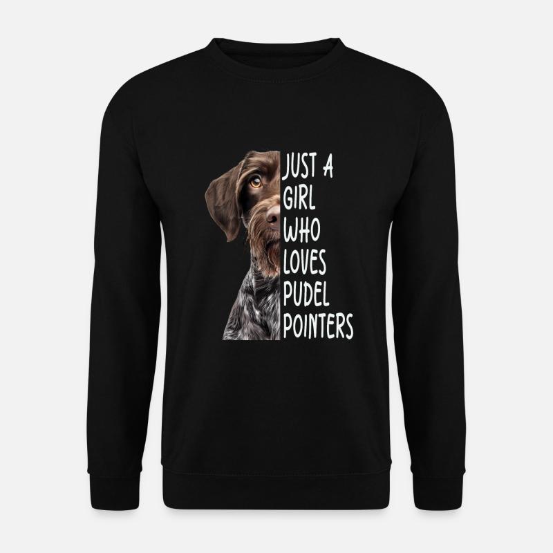 Poodle Pointer Girl Gift - Unisex Sweatshirt - black