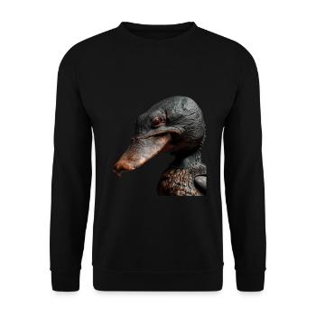 Platypus - Unisex Sweatshirt - black - Front - Alina (178cm) & Michal (187cm)