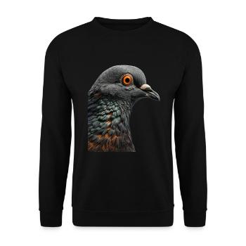 Dove - Unisex Sweatshirt - black - Front - Alina (178cm) & Michal (187cm)