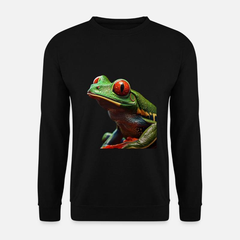 Red-eyed Tree Frog - Unisex Sweatshirt - black