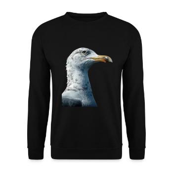 Gull - Unisex Sweatshirt - black - Front - Alina (178cm) & Michal (187cm)
