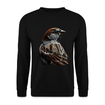 Sparrow - Unisex Sweatshirt - black - Front - Alina (178cm) & Michal (187cm)