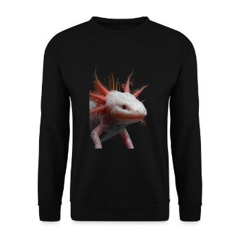 Axolotl - Unisex Pullover - Schwarz - Vorne - Alina (178cm) & Michal (187cm)