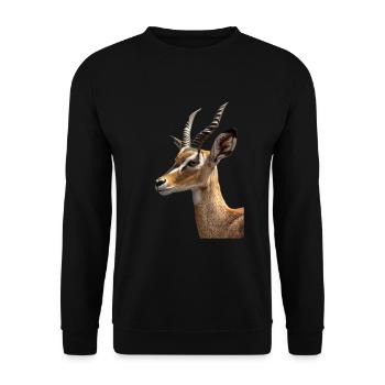Antelope - Unisex Sweatshirt - black - Front - Alina (178cm) & Michal (187cm)