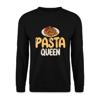 Cadeaux pour les amateurs de pâtes - Sweat-shirt Unisexe - noir - Devant - Alina (178cm) & Michal (187cm)