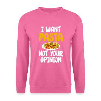 Cadeaux pour les amateurs de pâtes - Sweat-shirt Unisexe - rose - Devant