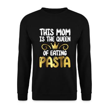 Cadeaux pour les amateurs de pâtes - Sweat-shirt Unisexe - noir - Devant - Alina (178cm) & Michal (187cm)