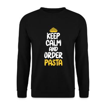 Cadeaux pour les amateurs de pâtes - Sweat-shirt Unisexe - noir - Devant - Alina (178cm) & Michal (187cm)