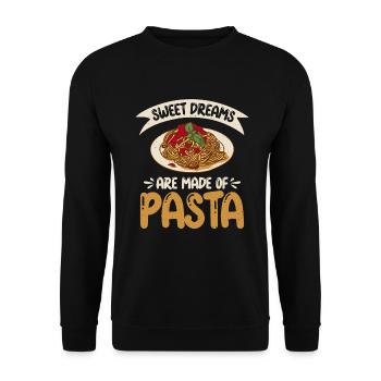 Cadeaux pour les amateurs de pâtes - Sweat-shirt Unisexe - noir - Devant - Alina (178cm) & Michal (187cm)