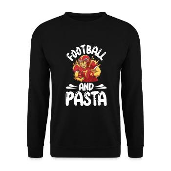 Cadeaux pour les amateurs de pâtes - Sweat-shirt Unisexe - noir - Devant - Alina (178cm) & Michal (187cm)