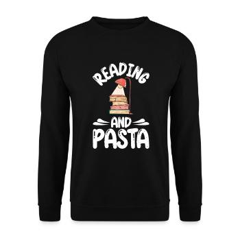 Cadeaux pour les amateurs de pâtes - Sweat-shirt Unisexe - noir - Devant - Alina (178cm) & Michal (187cm)