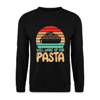 Cadeaux pour les amateurs de pâtes - Sweat-shirt Unisexe - noir - Devant - Alina (178cm) & Michal (187cm)