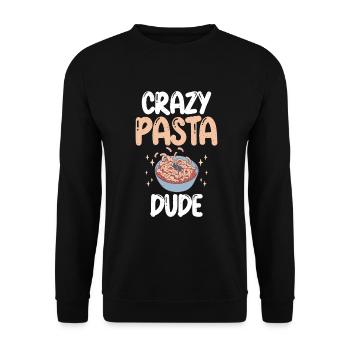 Pasta Lover Gifts - Unisex Sweatshirt - black - Front - Alina (178cm) & Michal (187cm)