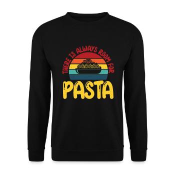 Cadeaux pour les amateurs de pâtes - Sweat-shirt Unisexe - noir - Devant - Alina (178cm) & Michal (187cm)