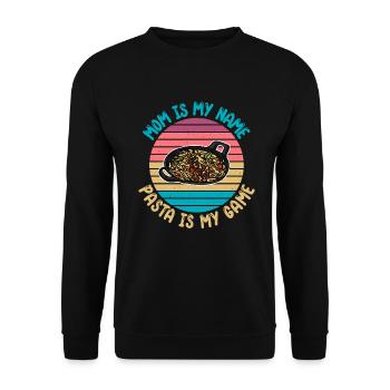 Cadeaux pour les amateurs de pâtes - Sweat-shirt Unisexe - noir - Devant - Alina (178cm) & Michal (187cm)