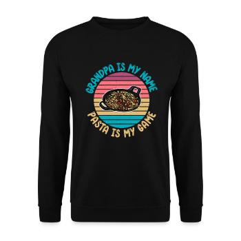 Pasta Lover Gifts - Unisex Sweatshirt - black - Front - Alina (178cm) & Michal (187cm)