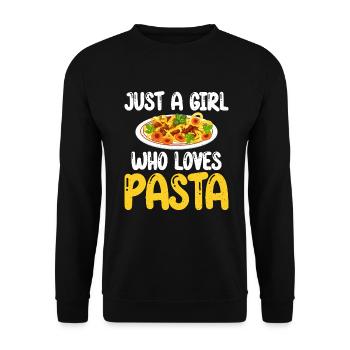 Cadeaux pour les amateurs de pâtes - Sweat-shirt Unisexe - noir - Devant - Alina (178cm) & Michal (187cm)