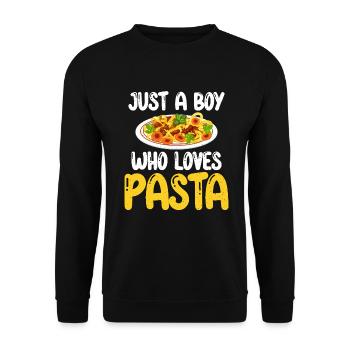 Pasta Lover Gifts - Unisex Pullover - Schwarz - Vorne - Alina (178cm) & Michal (187cm)