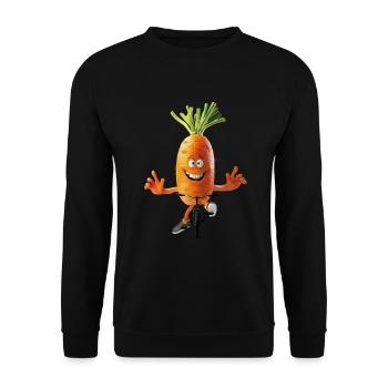 Vélo carotte - Sweat-shirt Unisexe - noir - Devant - Alina (178cm) & Michal (187cm)